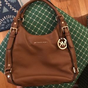 Michael Kors tan leather purse